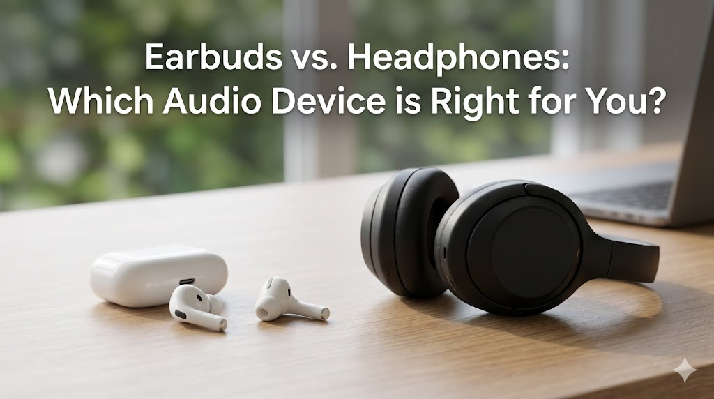 Earbuds vs. Headphones