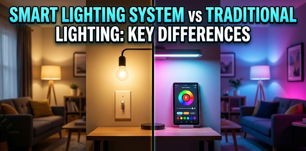 Smart Lighting System vs Traditional Lighting: Key Differences