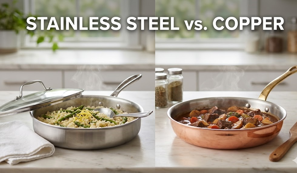 Stainless Steel VS Copper Cookware