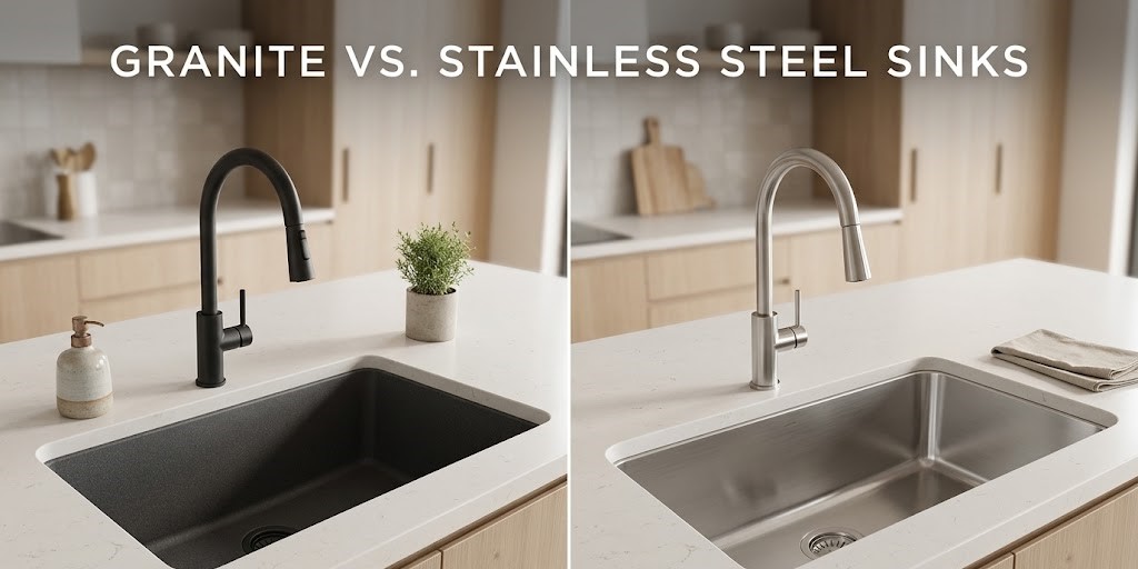 Granite vs. Stainless Steel Sinks
