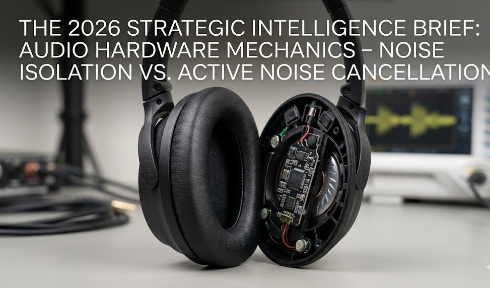 The 2026 Strategic Intelligence Brief: Audio Hardware Mechanics – Noise Isolation vs. Active Noise Cancellation